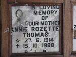 THOMAS Annie Rozette 1914-1988