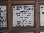 TOMPKINS Harold Charles 1909-1988 & May 1911-1991