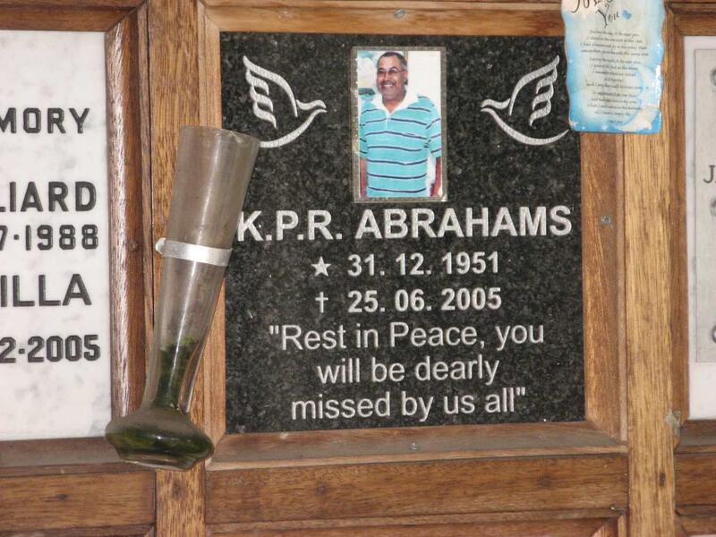 ABRAHAMS K.P.R. 1951-2005