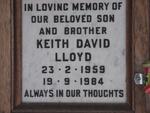 LLOYD Keith David 1959-1984