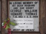 THOMAS George William Howard 1913-1988 & Audrey 1925-2008