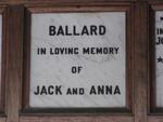 BALLARD Jack & Anna
