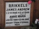 BRIKKELS James Andrew 1906-1988 & Annie Maria 1909-2002
