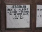 LIEBERMAN Albert 1909-1990