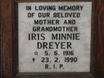 DREYER Iris Minnie 1916-1990
