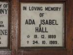 HALL Ada Isabel 1899-1989
