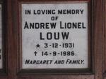 LOUW Andrew Lionel 1931-1986