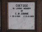 COETZEE C.M. 1921-1989