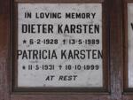 KARSTEN Dieter 1928-1989 & Patricia 1931-1999