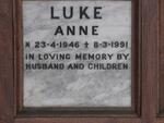 LUKE Anne 1946-1991
