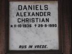 DANIELS Alexander Christian 1936-1990