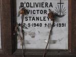 D'OLIVIERA Victor Stanley 1940-1991
