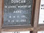 DUNCAN Anne 1911-1992