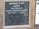 BISHOP Margaret Ethel nee COPELAND 1949-2011