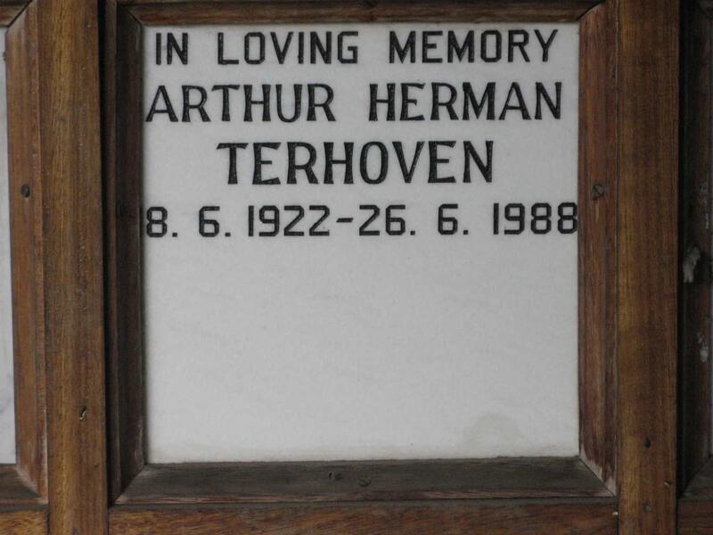 TERHOVEN Arthur Herman 1922-1988