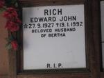 RICH Edward John 1927-1992