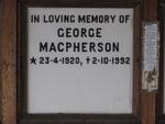 MACPHERSON George 1920-1992