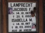 LAMPRECHT Jacobus F. 1917-1992 & Isabella M. 1917-2005