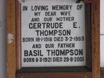 THOMPSON Basil 1921-2001 & Gertrude E. 1918-1993