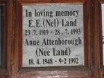 LAND E.E. 1919-1993 :: ATTENBOROUGH Anne nee LAND 1948-1992