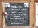 MORGAN Percy James 1931-1994 & Joyce Maureen 1932-2008