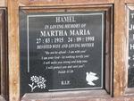 HAMEL Martha Maria 1915-1998