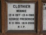 CLOTHIER George Frederick 1915-2008 & Minnie 1917-1985