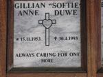 DUWE Gillian Anne 1953-1993
