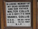 COLLIS Walter 1907-1994 & Mabel 1910-1997