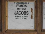 JACOBS Francis Anthony 1938-1992