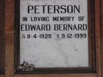 PETERSON Edward Bernard 1929-1999