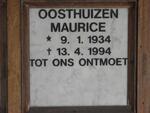 OOSTHUIZEN Maurice 1934-1994