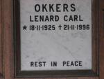 OKKERS Lenard Carl 1925-1996