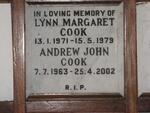 COOK Andrew John 1963-2002 :: COOK Lynn Margaret 1971-1979