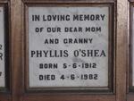 O'SHEA Phyllis 1912-1982