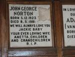NORTON John George 1923-1981