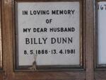 DUNN Billy 1888-1981