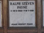 PAYNE Ralph Steven 1952-1981