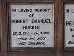 HUCKLE Robert Emanuel 1913-1981