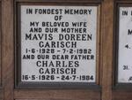 GARISCH Charles 1926-1984  & Mavis Doreen 1928-1982