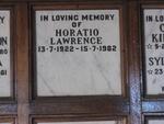 LAWRENCE Horatio 1922-1982
