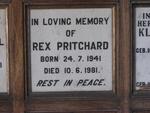 PRITCHARD Rex 1941-1981