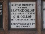 COLLOP O.H. 1912-1985 :: COLLOP Beatrice 1932-1981