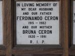 CERON Ferdinando 1915-1982 & Bruna 1920-1991