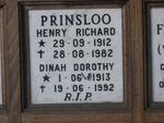 PRINSLOO Henry Richard 1912-1982 & Dinah Dorothy 1913-1992