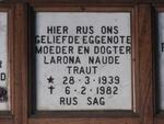 TRAUT Larona Naude 1939-1982