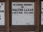 LAZAR Walter 1918-1983