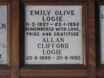 LOGIE Allan Clifford 1899-1992 Emily Olive 1907-1982