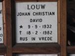 LOUW Johan Christian David 1932-1982