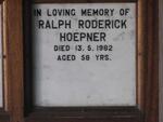 HOEPNER Ralph Roderick -1982